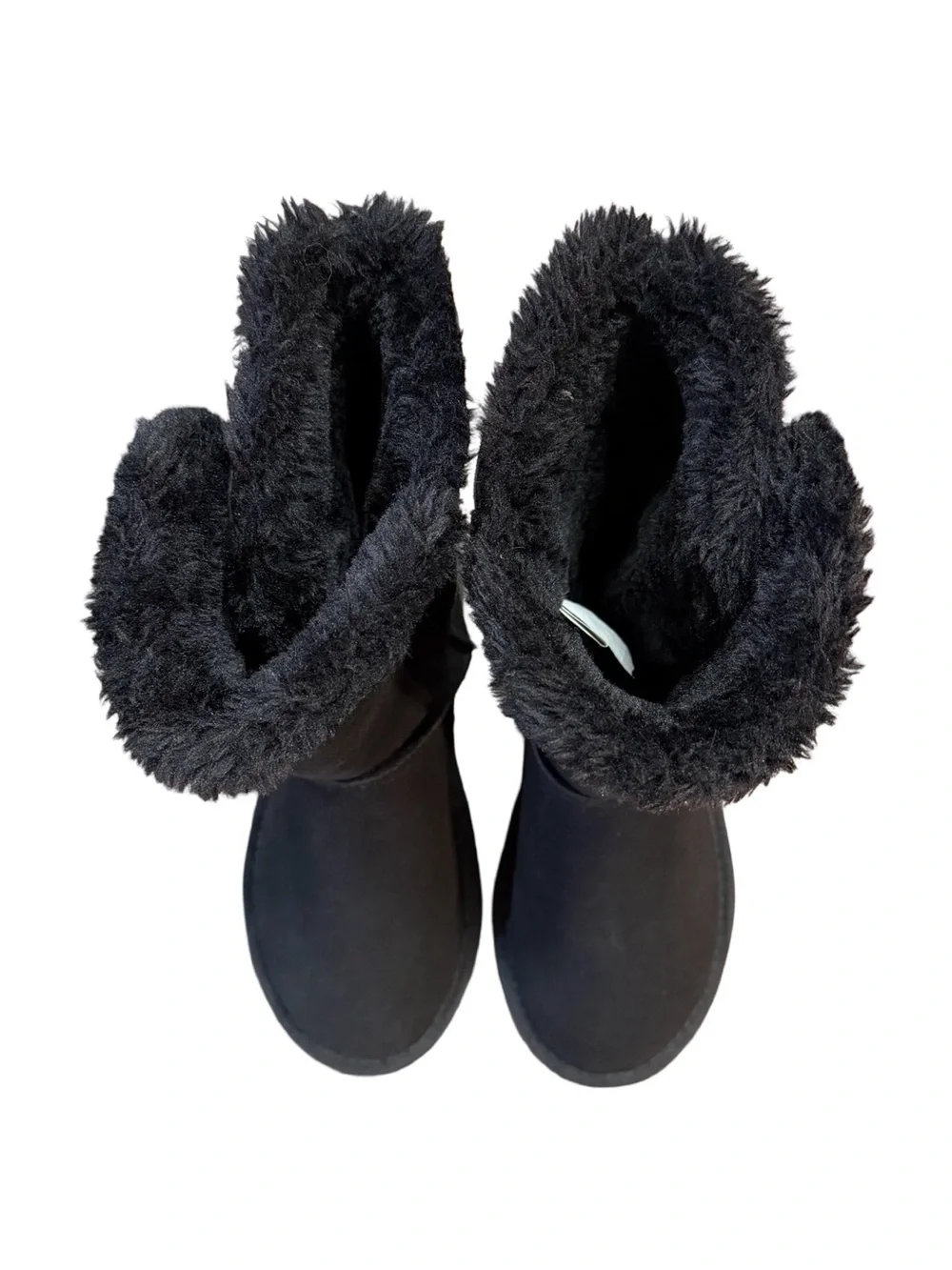 UGG Bailey Button Triplet II Tall Boots Black Suede Women’s Size 8